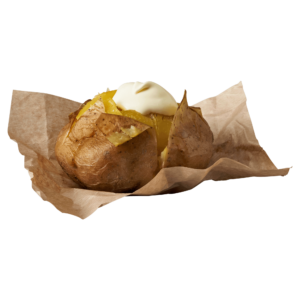 Bakad potatis med crème fraîche