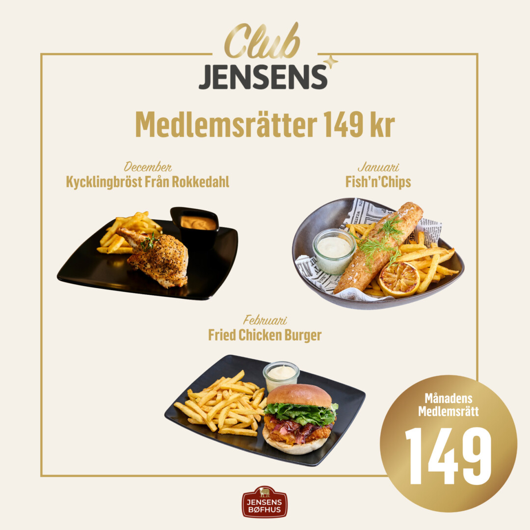 Ny medlemsförmån i Club Jensens!