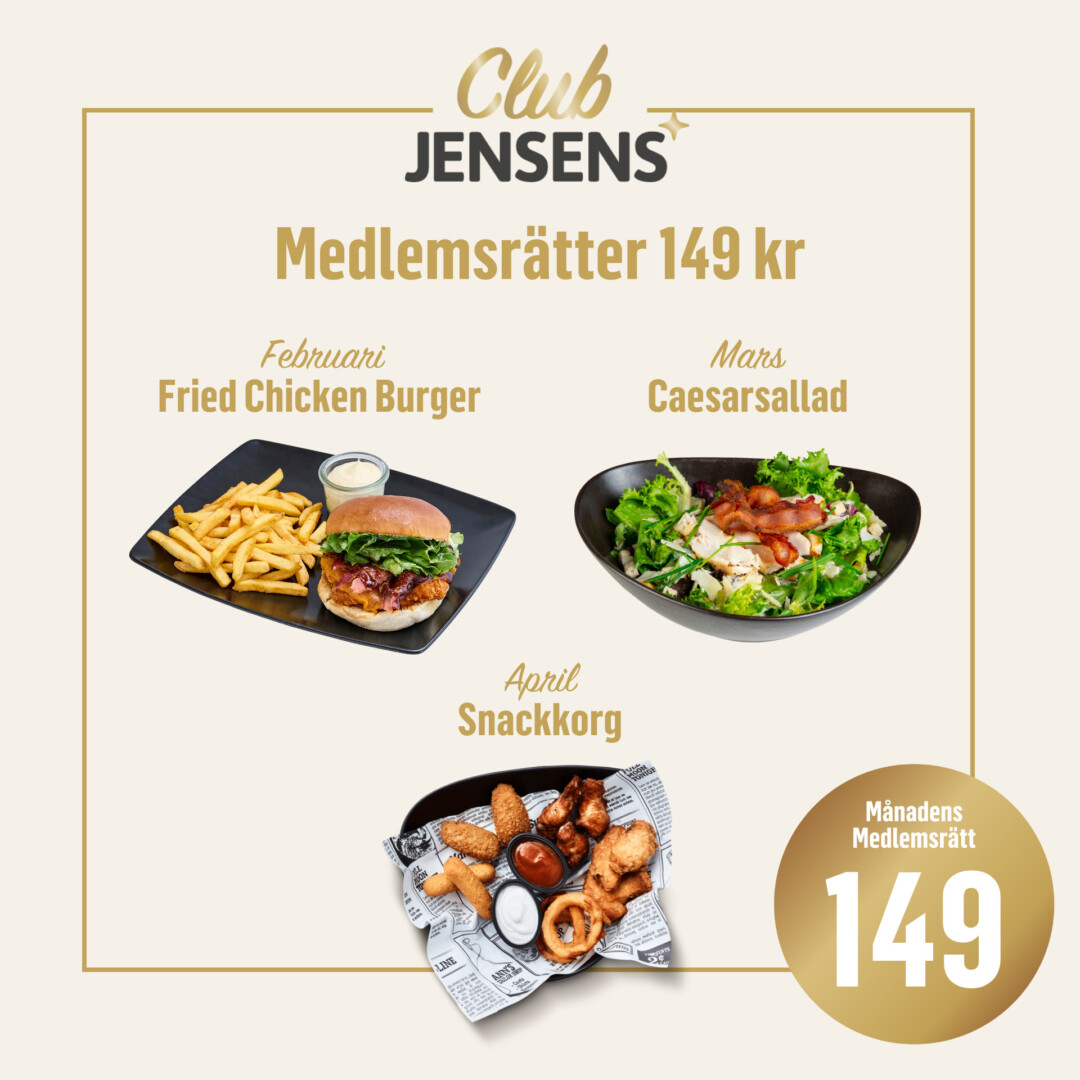 Ny medlemsförmån i Club Jensens!